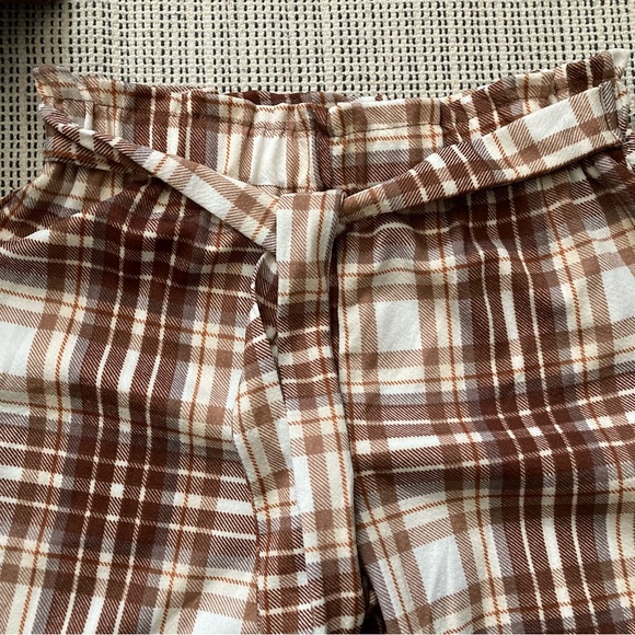 No Comments Checkered Dress Pants Cuffed Size Small (Junior) - Picture 3 of 10